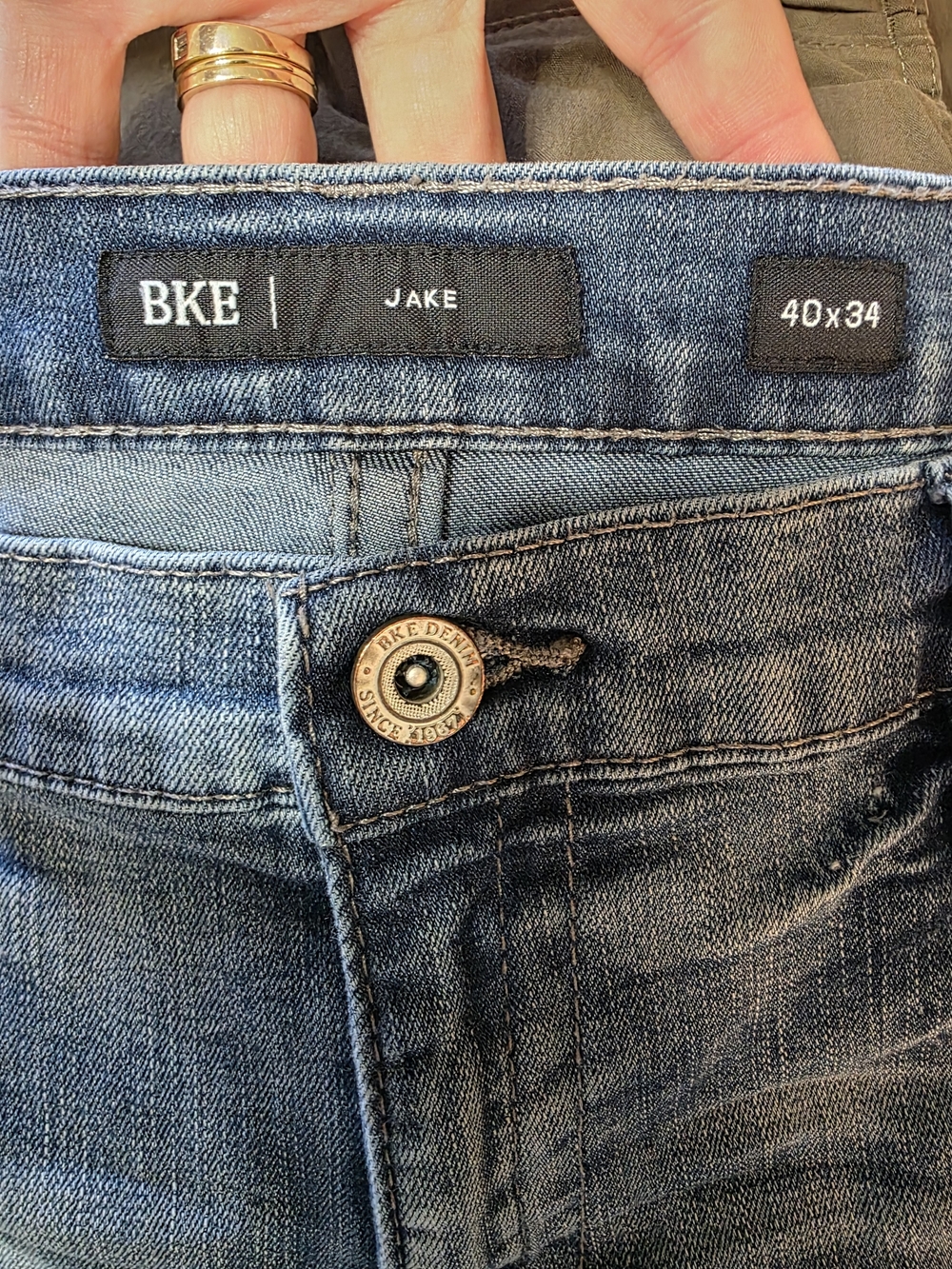 BKE Jake Men's Dark Blue Jeans - 40x34